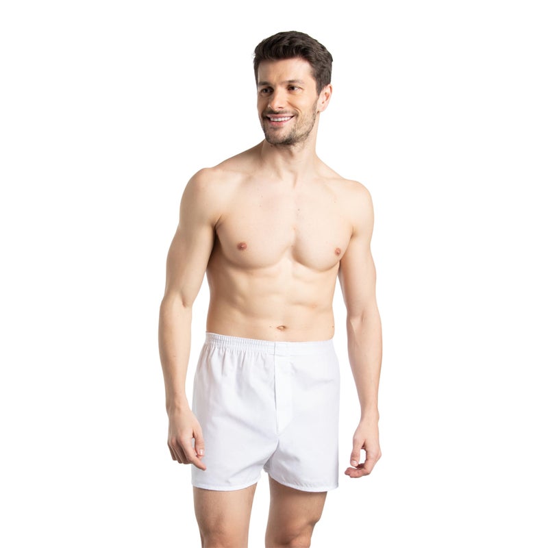 Fruit of the Loom mens Tag-free Boxer Shorts Underwear, Woven - White, Small US - Image 2